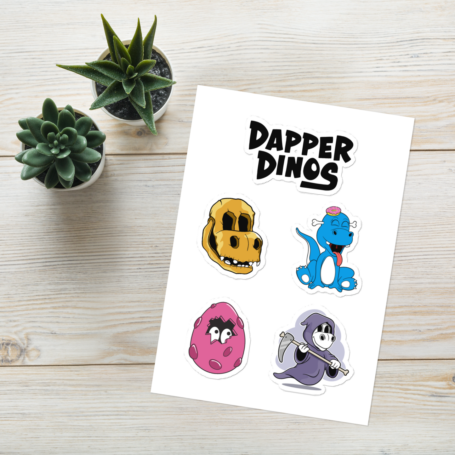 Dapper Dinos Art Stickers Beta